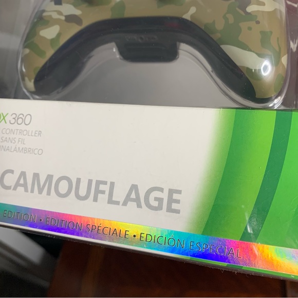 BNIB Special Edition Xbox 360 Camouflage Wireless Controller - Picture 5 of 8